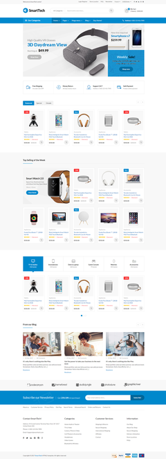 SmartTech 基于Bootstrap的响应式电子产品电商网站模板